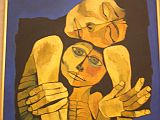 Ecuador Quito Guayasamin 1-12 Capilla del Hombre Madre y Nino From Oswaldo Guayasamns series La Edad de la Ternura (The Ages of Tenderness), here is Madre y Nino (1986), a wonderful portrait of a young Guyasamin and his mother.